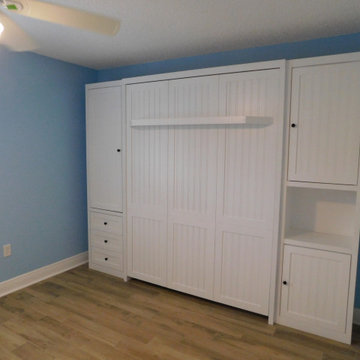 Custom Shaker Beadboard Panels Queen Vertical Murphy Wall Bed