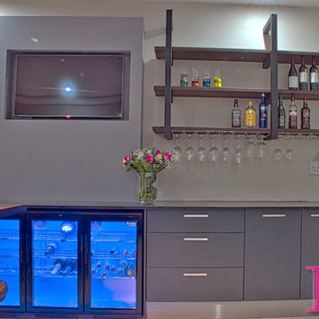 Industrial Style Home Bar / Entertainment Area