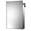 9"W x 15"H Lockable Series Surface Mounted Bright Annealed Stainless Steel