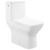 Carre One Piece Square Toilet, Touchless