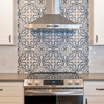 Updated open kitchen and bathroom remodel