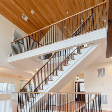 97_Airy Straight-Floating Staircase in Transitional-Mountain Home, Luray, VA 228