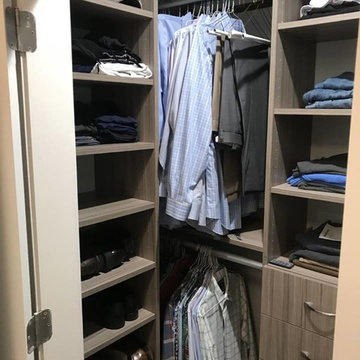 Darker Cabinet Closet Storage Design
