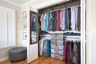 Inspiration for a mid-sized mid-century modern closet remodel in San Francisco