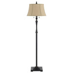 Cal - Cal BO-2443FL Madison - Two Light Floor Lamp - Shade Included.Base Dimension: 10.5 x 10.5Oil Rubbed Bronze Finish with Burlap Shade * Number of Bulbs: 2 * Wattage:60W * Bulb Type: * Bulb Included: No * UL Approved:Yes