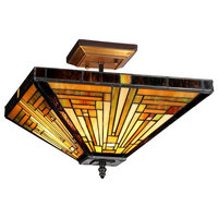 Innes 2-Light Mission Semi-Flush Ceiling Fixture