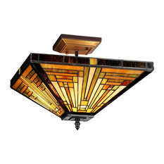 Innes 2-Light Mission Semi-Flush Ceiling Fixture