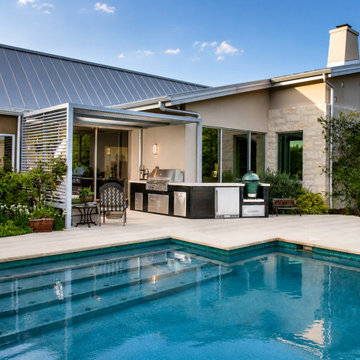 Custom Poolside Outdoor Kitchen