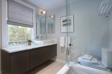 Minimalist bathroom photo in Boston