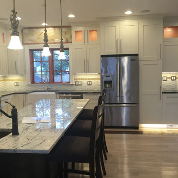 Transitional White Kitchen Remodel