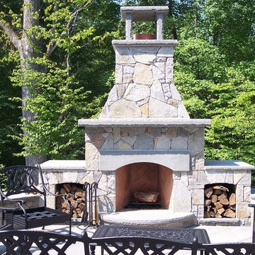 West Hartford Terrace & Fireplace