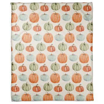 Pumpkin Pattern 50"x60" Fleece Blanket