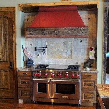 Banner Elk // Red Rustic Range Hood