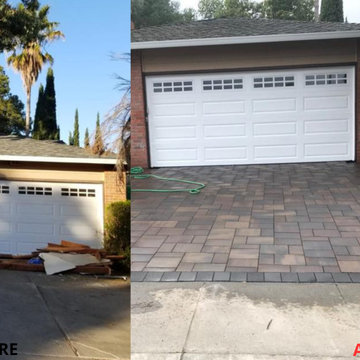 Front House Paved Driveway Remodel San Jose