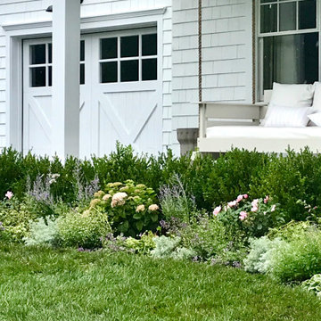 Romantic porch garden