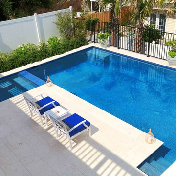 Amelia Island Coastal Contemporary Backyard