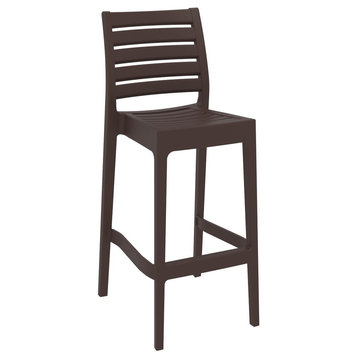 Compamia Ares Resin Barstool Brown, Set of 2