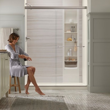 Crushed Stone Shower Remodeling