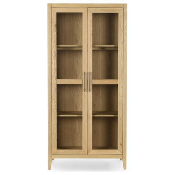 Beechgrove Curio Cabinet in Natural Brown