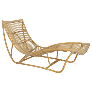 Michelangelo Outdoor Chaise Lounge, Natural
