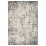 Nourison - Calvin Klein CK022 Infinity 5'3" x 7'3" Blue Multicolor Modern Indoor Area Rug - Casual elegance. The wispy clouds of color and cross-hatched linear pattern of this abstract rug from the Calvin Klein Infinity collection adds depth to any space. This multicolored, grey and blue rug is machine-made for lasting style in softly textured, easy-clean fibers.