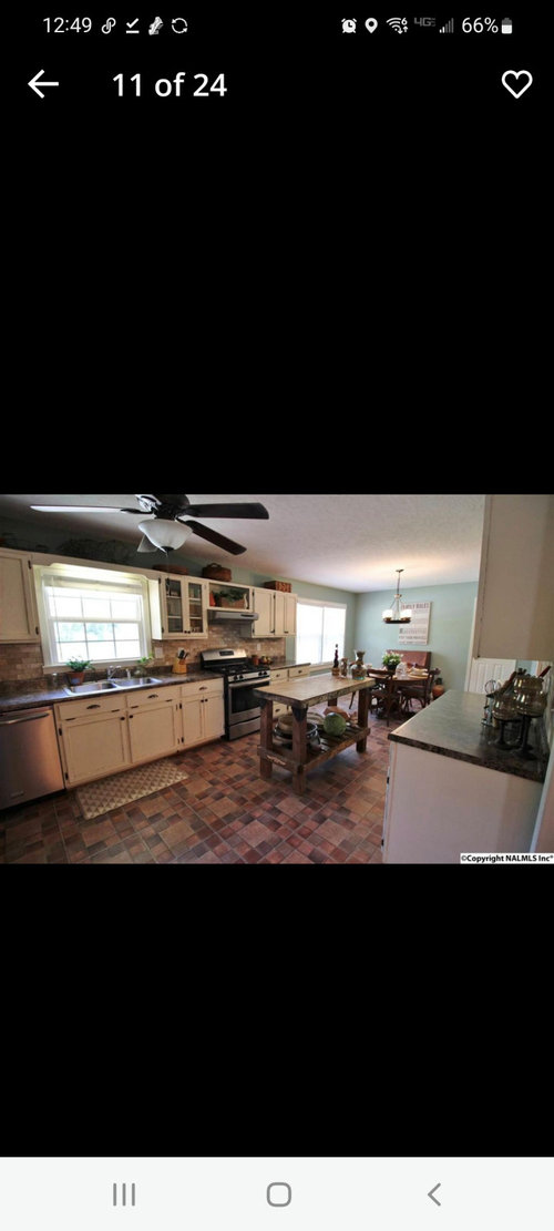 Large and wide kitchen with galley layout