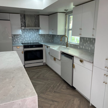 Modern First-Floor Remodel With Flat-Panel Cabinets – Tampa, FL