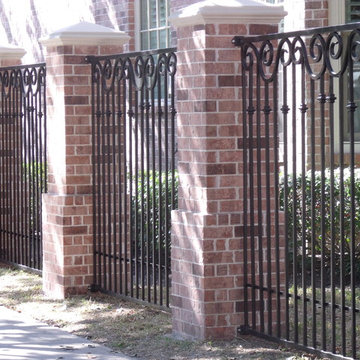 Hand forged scroll fence