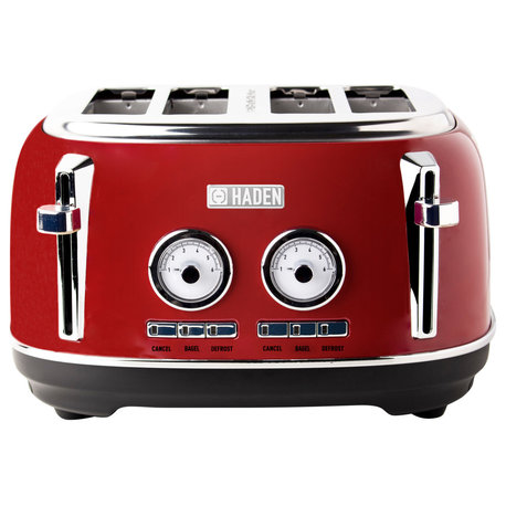 Haden Dorset 4 Slice, Wide Slot, Stainless Steel Toaster