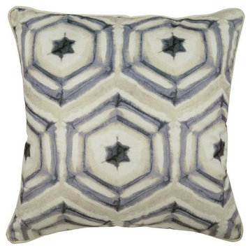 Textured Pintucks Plum Pillows Cover, Art Silk Pillow Covers, Plum Waves, 21. Purple (Batik Purple), 14"x14"