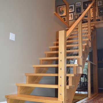 Traditional Stair Replaced with Contemporary Stair in Pewaukee