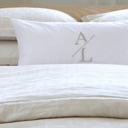 Hemingway Monogram/Linen Cushion - Bedding