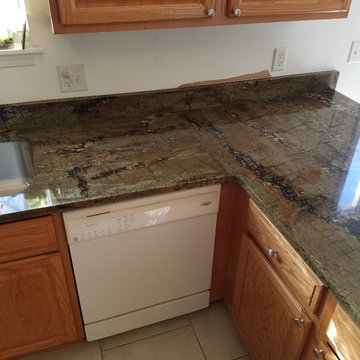Extreme Olive granite countertops