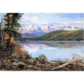 Charles Marion Russell Lake McDonald 18" x 27" Premium Canvas Print