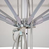 9' Patio Umbrella Silver Pole Fiberglass Rib Pulley Lift Sunbrella, Forest Green