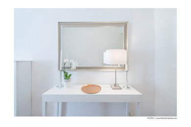 Inspiration for a small modern foyer remodel in Other