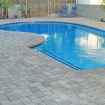 Paver Stones Pool Deck
