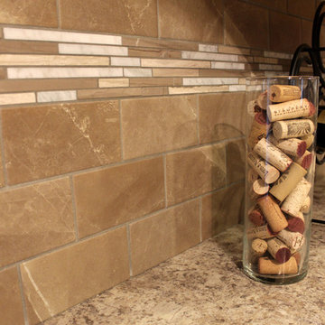 Maple Cabinets with Beige Laminate Countertops ~ Strongsville, OH