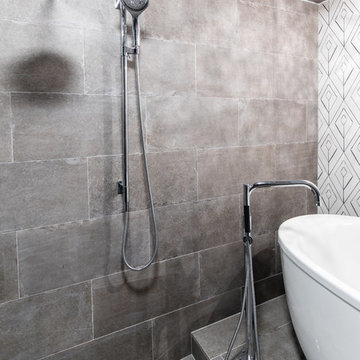Uptown Condo Wet Room Master Bathroom Remodel