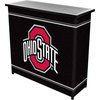 Portable Bar - Ohio State University Logo Black Collapsible Home Bar