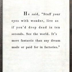The Book Collection Ray Bradbury Art Print - Picture Frames