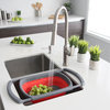 STYLISH Collapsible Colander Over The Sink With Extendable Handles