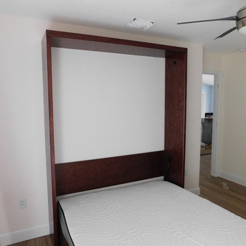 Savona Style Murphy Wall Bed with Attached Fold Down Table / Desk