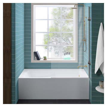 The 15 Best Bathtubs For 2022 Houzz, Are Bathtubs A Standard Size Pool Table