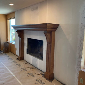 Custom Fireplace Mantel Piece - Process
