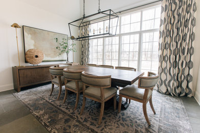 Transitional dining room photo in Other