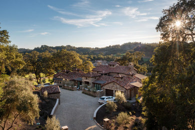 Tuscan exterior home photo in San Francisco