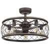 Quoizel Lighting - Dury - 40W 5 LED Fandelier in Transitional style - 22 Inches