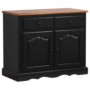 Sunset Trading Black Cherry Selections Keepsake Buffet, Antique Black and Cherry