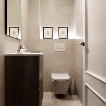 Reforma de cocina con barra americana, aseo de cortesía y baño
